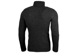 Baxboy Herren Slim Fit Rollkragenpullover Dunkelgrau/Schwarz/Grau/Dunkelgrün