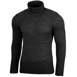 Baxboy Herren Slim Fit Rollkragenpullover Dunkelgrau/Schwarz/Grau/Dunkelgrün