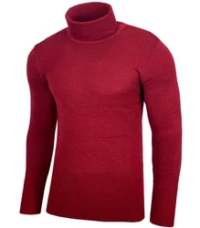 Baxboy Herren Rollkragen Pullover Langarmshirt Slim fit Basic BB-1406 B-1406