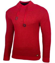 Baxboy Strickpullover Stehkragen Moderner Mnner schwarz