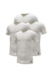 adidas Performance Poloshirt V-Neck T-Shirt (4PK) Weiß/Dunkelblau/Creme