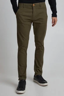 Blend Chinohose Natan Khaki/Dunkelgrün