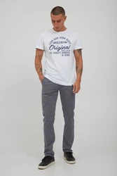Blend Chinohose BLEND Style BHFlint Grau/Weiß