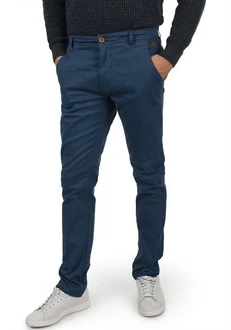 Blend Kainz Herren Chino Hose Regular Fit Dunkelblau/Hellblau/Blau