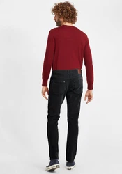 Blend Stoffhose BHManito Schwarz/Rot/Dunkelgrau/Braun