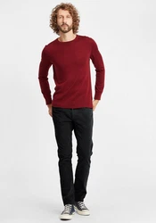 Blend Stoffhose BHManito Schwarz/Rot/Dunkelgrau/Braun