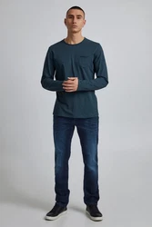 Blend Slim-fit Jeans Twister (1-tlg) Dunkelblau/Blau