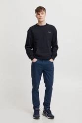 Blend Stoffhose Newbury Dunkelblau/Blau