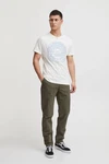 Blend Stoffhose BLEND BHWoven Khaki/Dunkelgrün/Creme