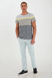 Blend Chinohose Style BHBrixius Grau/Hellblau/Blau