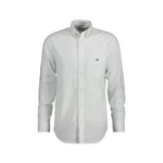Gant Langarmhemd 3000100 Herren Regular Poplin Hemd Creme/Weiß