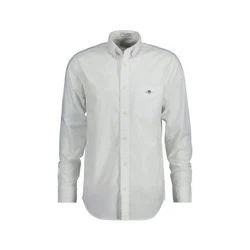 Gant Langarmhemd 3000100 Herren Regular Poplin Hemd Creme/Weiß