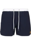 URBAN CLASSICS Badeshorts Retro Swimshorts Dunkelblau/Blau