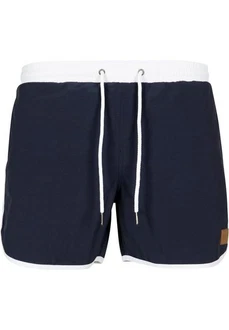 URBAN CLASSICS Badeshorts Retro Swimshorts Dunkelblau/Blau