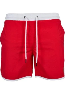 URBAN CLASSICS Badeshorts Retro Swimshorts Rot