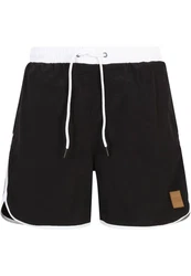 URBAN CLASSICS Badeshorts Retro Swimshorts Schwarz