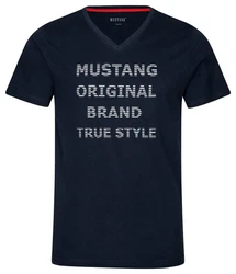 MUSTANG Schlafanzug (2 tlg) Oberteil Short navy/graumelange