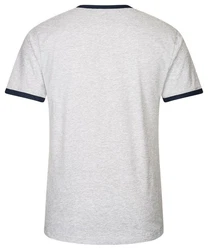 MUSTANG Schlafanzug (2 tlg) Oberteil Short graumelange/navy
