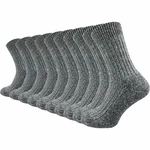 GAWILO Norwegersocken (10 Paar) Dunkelgrau/Hellgrau/Grau/Schwarz