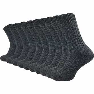 GAWILO Norwegersocken (10 Paar) Schwarz/Dunkelgrau/Grau