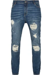 Bequeme Jeans Herren Heavy Destroyed Slim Fit Jeans (1-tlg)