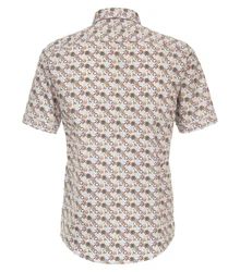 CASAMODA Kurzarmhemd Mischfarben/Braun/Beige/Rot/Creme