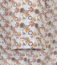 CASAMODA Kurzarmhemd Mischfarben/Braun/Beige/Rot/Creme