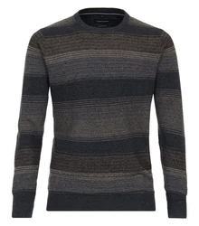 CASAMODA Strickpullover Dunkelblau/Rot/Grau/Hellblau/Dunkelgrün