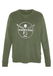 Chiemsee Sweatshirt im Label-Look Dunkelgrün