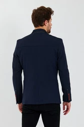 Ron Tomson Blouson Dunkelblau/Hellblau/Blau