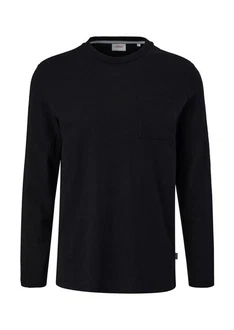 s.Oliver Longsleeve Basic mit Brusttasche