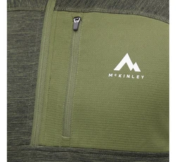 McKINLEY Rollkragenshirt Ux-Langarmshirt Tampo ux MELANGE/OLIVE