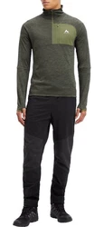 McKINLEY Rollkragenshirt Ux-Langarmshirt Tampo ux MELANGE/OLIVE