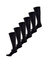 Kniestrmpfe Bambus (6-Paar) Knie-strmpfe thermo-socken overknee
