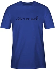 Shirtracer T-Shirt Herzensmensch Geschenk Grün/Blau/Hellblau