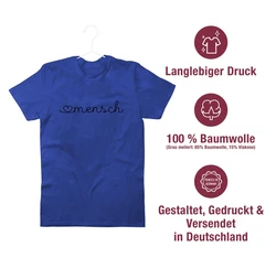 Shirtracer T-Shirt Herzensmensch Geschenk Grün/Blau/Hellblau