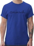 Shirtracer T-Shirt Herzensmensch Geschenk Grün/Blau/Hellblau