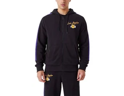 New Era Sweatjacke Ziphoodie Loslak schwarz/gelb