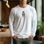 Banco Longsleeve Langarmshirt mit Teddy Druck Rundhalsausschnitt Weiß/Grau/Braun/Silber/Hellblau Banco Longsleeve Langarmshirt mit Teddy Druck Rundhalsausschnitt Weiß/Grau/Braun/Silber/Hellblau