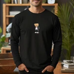 Banco Longsleeve Langarmshirt mit Teddy Druck Rundhalsausschnitt Beige/Braun/Schwarz/Weiß Banco Longsleeve Langarmshirt mit Teddy Druck Rundhalsausschnitt Beige/Braun/Schwarz/Weiß