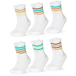 OCCULTO Tennissocken Herren Modell Roger Weiß/Mischfarben/Creme