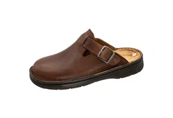 Fischer-Markenschuh Claudio Pantolette Braun/Dunkelbraun/Beige