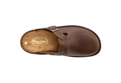 Fischer-Markenschuh Claudio Pantolette Braun/Dunkelbraun/Beige