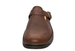 Fischer-Markenschuh Claudio Pantolette Braun/Dunkelbraun/Beige