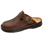 Fischer-Markenschuh Claudio Pantolette Braun/Dunkelbraun/Beige