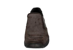 Fischer-Markenschuh Paul Slipper Dunkelbraun/Braun/Grau