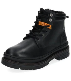 Stiefelette Leder Schnrstiefelette