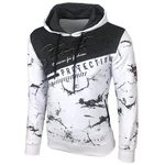 Baxboy Herren Pullover Hoodie Sweatjacke Longsleeve Sweatshirt Jacke Langarm Kapuzenpullover Hoody Sweater (2628) Weiß