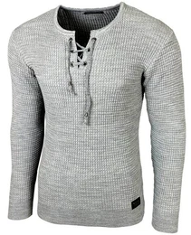 Strickpullover Herren Pullover Rundkragen Moderner Feinstrick Pulli