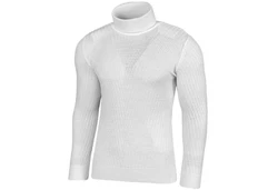 Baxboy Herren Slim Fit Rollkragenpullover Grau/Weiß/Silber/Creme/Dunkelblau